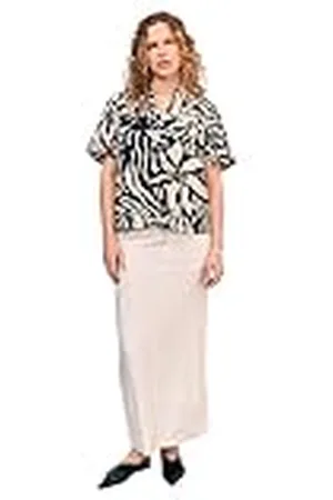 Object Objkarina S/S Re V-Neck Top Noos, , 38 Mujeres