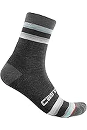 Castelli Stripe 13 Sock - Calcetines para mujer, gris oscuro, S/M