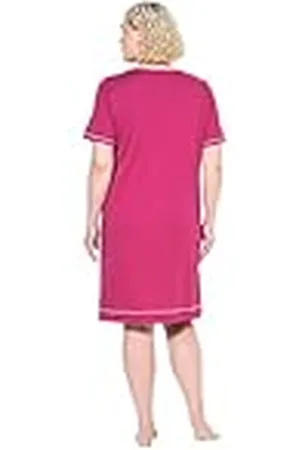 Ulla Popken Bigshirt Summer Delights 830083 Camisa de Noche, , 42-44 Mujeres