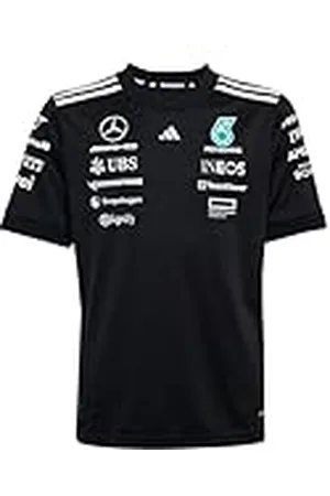 adidas Unisex niños Mercedes - AMG Petronas Formula One Team Driver Jersey Black Youth, , 7-8 Years