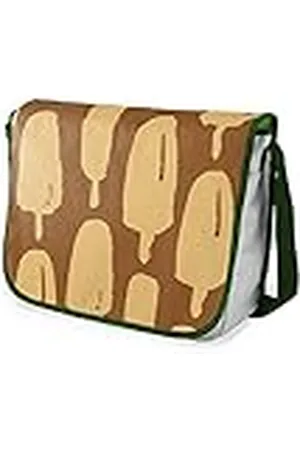 Bonamaison Bolso escolar de mensajero impreso digitalmente con correa caqui para estudiantes, bolsa cruzada, bolsa de mensajero, bolsa de hombro para la escuela, vuelta a la escuela, tamaño: 29 x 36