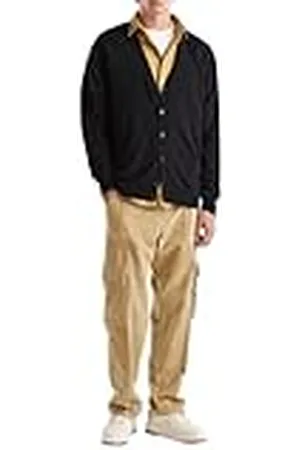 Benetton Cardigan M/L 1002u601b Suéter, , XL para Hombre