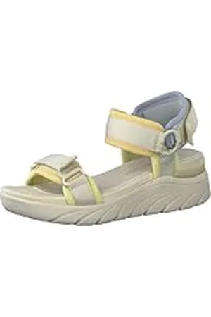 Marco Tozzi Sandalias de Mujer 2-2-28542-28, Peine Crema, 39 EU