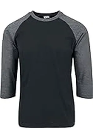 Urban classics Camiseta Hombre de Manga Ranglán a Tres Cuartos hasta el Codo, Algodón, Largo Normal, Disponible en Distintos Colores y tallas XS - 5XL