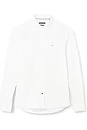 Tommy Hilfiger Cl Jersey Solid Sf Shirt, Hombre, Blanco, 45W