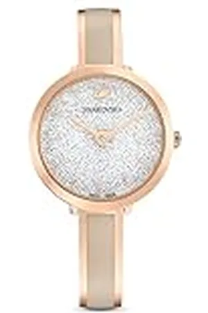 Swarovski Reloj Crystalline Delight para Mujer, Cristales Blancos y Baño Tono Oro Rosa, Colección Crystalline
