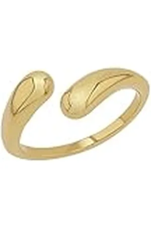 QS by s.Oliver Anillo Anillos de acero inoxidable de las señoras, oro, viene en caja de regalo de joyería, 2035767