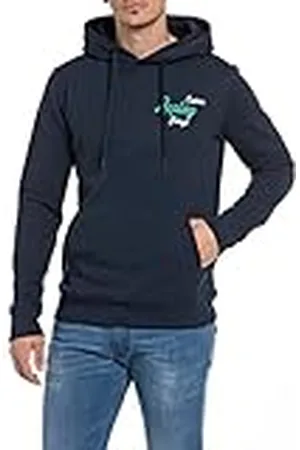 Replay M6569B, Sudadera con capucha Hombre, Azul , M