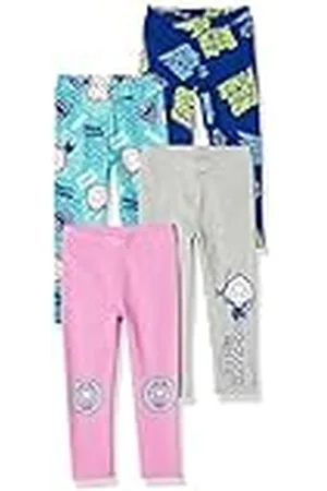 Amazon Disney | Marvel | Star Wars | Frozen | Princess Leggings Niña, Pack de 4, , 11-12 años