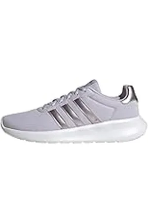 adidas Lite Racer 3.0 Shoes, Zapatillas para Correr Mujer, Silver/Cloud White/Silver Violet, 36 2/3 EU