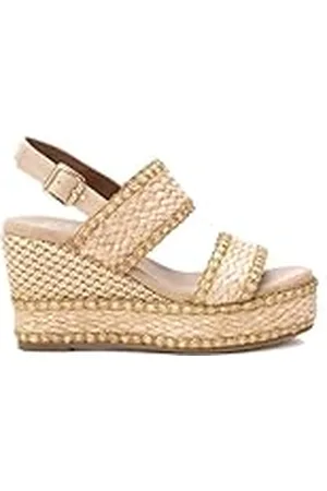 Xti Sandalia Mujer Beige - Calzado Cómodo y Versátil - Moda casual - Modelo 14382001 (Talla 38)