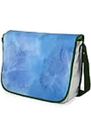 Bonamaison Bolso escolar de mensajero impreso digitalmente con correa caqui para estudiantes, bolsa cruzada, bolsa de mensajero, bolsa de hombro para la escuela, vuelta a la escuela, tamaño: 29 x 36