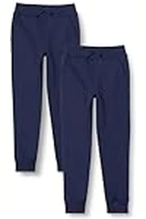 Amazon Pantalón Deportivo Jogger de Forro Polar Niño, Pack de 2, , 6-7 años