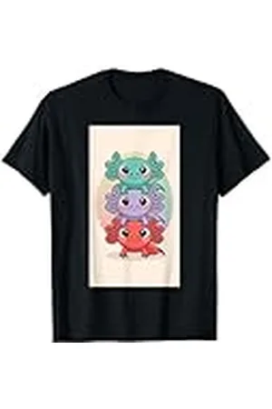 Art Axolotl Axolotl Obra De e Animal Colorido Camiseta