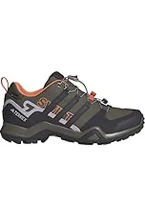adidas Terrex Swift R2 Gore-Tex Hiking Shoes, Zapatos de Senderismo Mujer, Olive strata/Aurora Black/Amber Tint, 38 2/3 EU