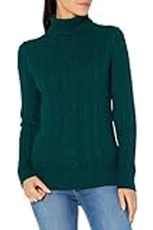 Amazon Jersey de Cuello Vuelto y Punto Cable de Tipo Pescador (Disponible en Tallas Grandes) Mujer, , XL