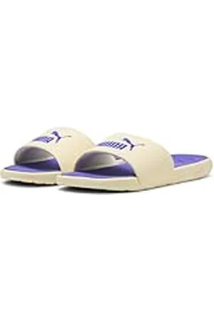 PUMA Cool Cat 2.0 WNS, Sandalias deslizantes Mujer, Creamy Vanilla-Dark Amethyst, 37 EU