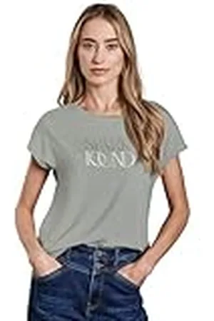 Street one A322963 Camiseta con Palabra, Color Verde, 36 Mujeres
