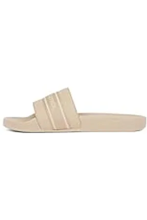 Tommy Hilfiger Chanclas Mujer Poolslide With Webbing elegante, Beige (Horseradish), 37