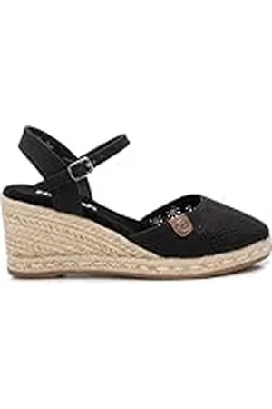 Refresh Alpargatas Mujer Negro - Calzado Cómodo y Versátil - Moda casual - Modelo 17263905 (Talla 36)