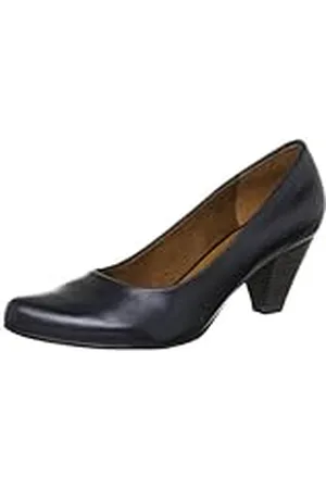 QS by s.Oliver Casual - Zapatos de tacón de Cuero Mujer, Color Negro, Talla 36
