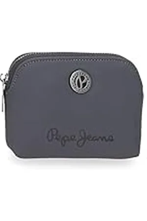 Pepe Jeans Corin Monedero Gris 11,5x8,5x1,5 cms Poliéster y PU 0,15L by Joumma Bags