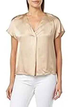 Benetton Blusa 5tzqdq08z Camisa, Color Blanco, XS para Mujer