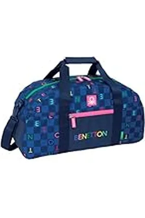 Safta Benetton DAMERO - Bolsa de Deporte, Mochila, Ideal para Niños de Diferentes Edades, Cómoda y Versátil, Calidad y Resistencia, 50x26x20 cm
