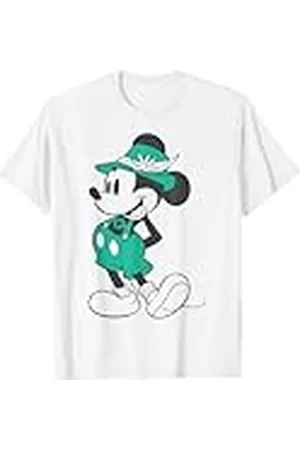 Disney Mickey Mouse Vintage Pantalones de piel Retrato Camiseta