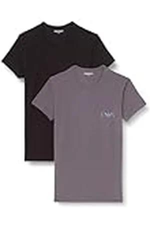 Emporio Armani Bold Monogram Crew Neck 2-Pack Camiseta, , M Hombres