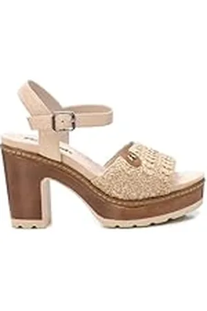 Refresh Sandalia Mujer Beige - Calzado Cómodo y Versátil - Moda casual - Modelo 17270403 (Talla 38)