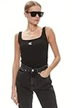 Calvin Klein Jeans Rib Tank Top J20J223192 Otras Camisetas de Punto, , 3XL para Mujer