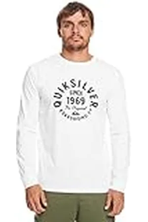 Quiksilver Circled Script - Camiseta de Manga Larga para Hombre
