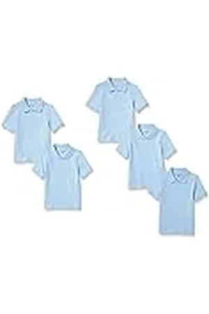 Amazon Polos de piqué de Manga Corta Niño, Pack de 5, , 10 años