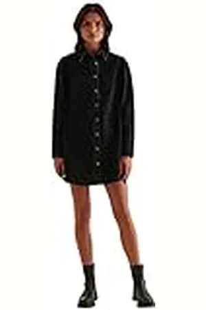 NA-KD Organic Denim Shirt Dress Vestido Informal, , 36 para Mujer