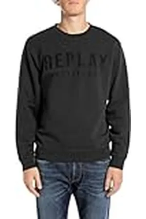 Replay M6975 Sudadera, 098 Negro, M para Hombre