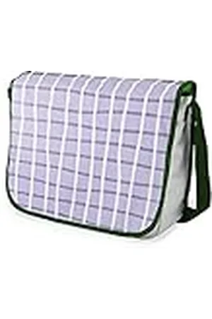 Bonamaison Bolso escolar de mensajero impreso digitalmente con correa caqui para estudiantes, bolsa cruzada, bolsa de mensajero, bolsa de hombro para la escuela, vuelta a la escuela, tamaño: 29 x 36