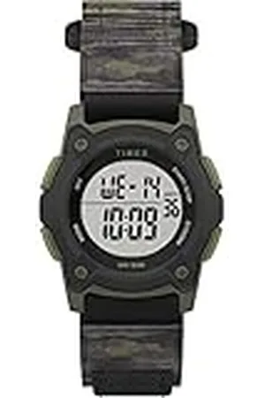 Timex Boys Time Machines Digital Black/Green Camouflage Fast Wrap Strap Watch TW7C77500