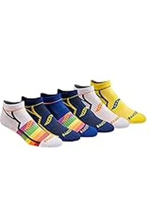 Saucony Paquete múltiple de Calcetines Invisibles de Ajuste cómodo y Rendimiento, , Shoe Size: 5-8 (Pack de 6) para Hombre