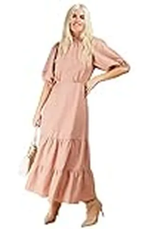 Little Mistress Gingham Midaxi Vestido, , 44 para Mujer