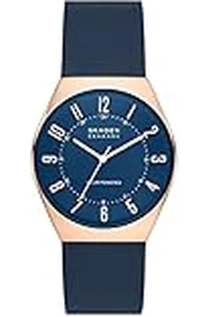 Skagen Grenen reloj para hombre, movimiento solar con correa de acero o piel, , 37MM