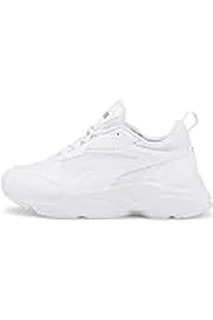 PUMA Cassia, Sneaker Mujer, White White Team Gold, 37.5 EU