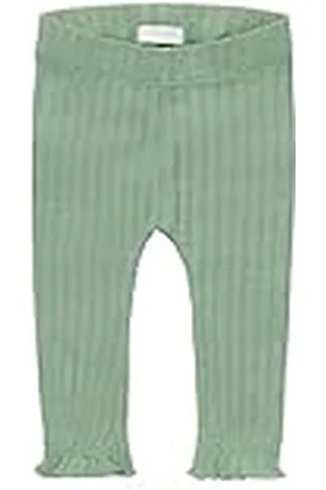 Noppies Baby Girls Pants Louisville Pantalones, Hedge Green-P947, 68 para Bebés