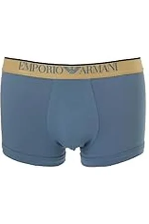 Emporio Armani Shiny Logoband Trunk Bañador, , L de los Hombres