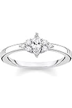 Thomas Sabo Anillo vintage piedras blancas plata de ley 925 TR2325-051-14-58