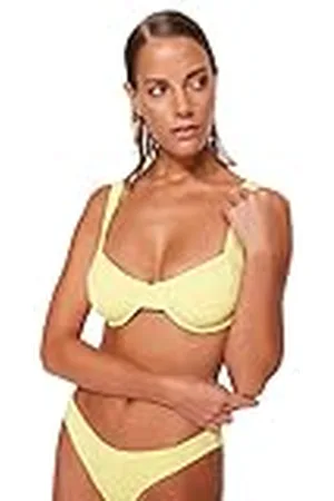 Trendyol Woman Underwire Balcony Knit Bikini Top, baño