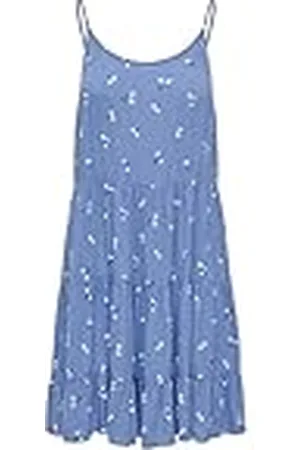ONLY Onlmaj Life S/L AOP Short Dress Wvn Noos Vestido de Verano, , XXS para Mujer