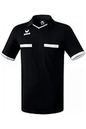Erima Saragossa Camiseta de Árbitro, Hombre, Negro/Blanco, XXL