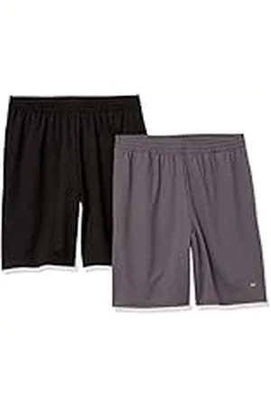Amazon Pantalón Corto Holgado, técnico y de Estilo Deportivo (Disponible en Tallas Grandes y Largos Especiales) Hombre, Pack de 2, , M