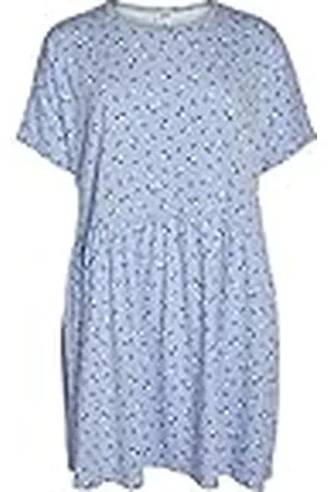 Noisy May Nmkerry S/S Short AOP Dress S Curve Vestido de Punto, , 50 para Mujer